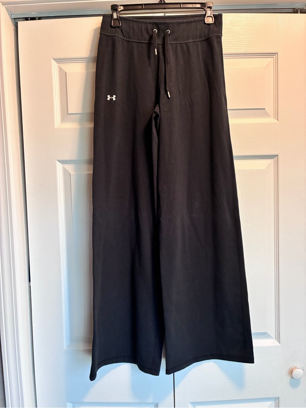 Under Armour Black Girls' Wide-Leg Sweatpants with Drawstring
